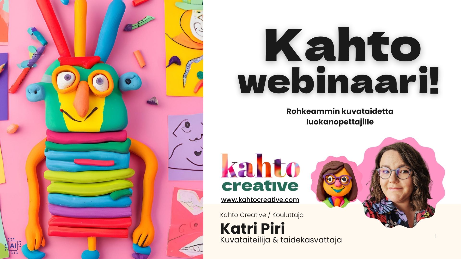 Rohkeammin kuvataidetta webinaari luokanopettajille