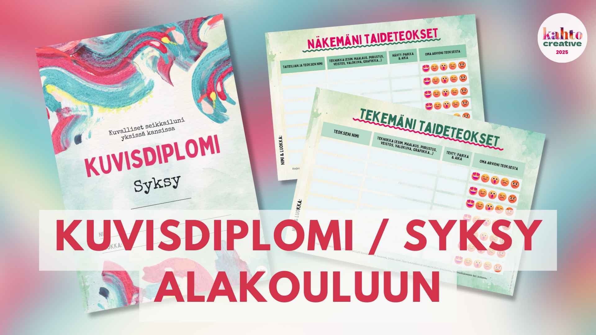 Kuvisdiplomi alakouluun - syyslukukaudelle